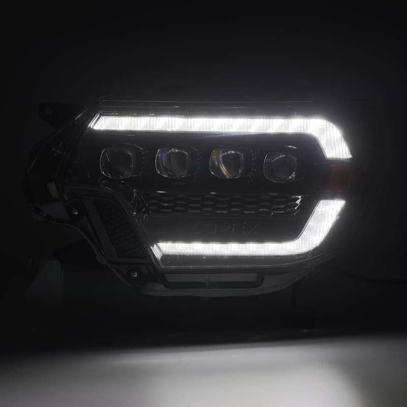 AlphaRex 12-15 Toyota Tacoma NOVA LED Proj Headlights Plank Alpha Blk w/Activ Light/Seq Signal/DRL - Image 3