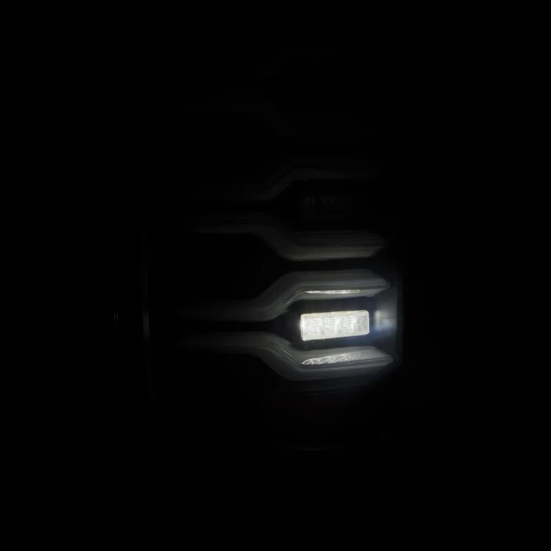 AlphaRex 14-18 Chevrolet Silverado Luxx-Series LED Tail Lights Black w/Activ Light/Seq Signal - Image 6