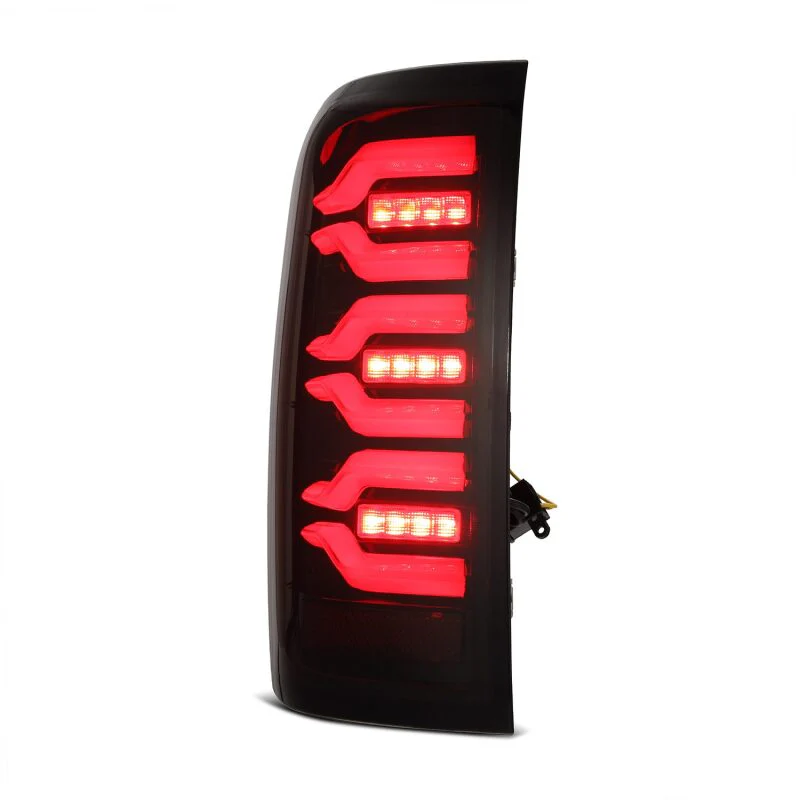 AlphaRex 14-18 Chevy Silverado 1500 Luxx-Series LED Tail Lights Black/Red w/Activ Light/Seq Signal - Image 8