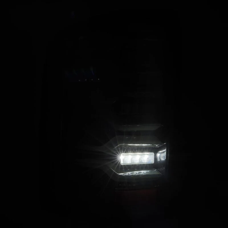 AlphaRex 14-18 GMC Sierra 1500/2500HD/3500HD LUXX-Series LED Tail Lights Alpha-Blk Actv Lgt Seq. Sig - Image 6