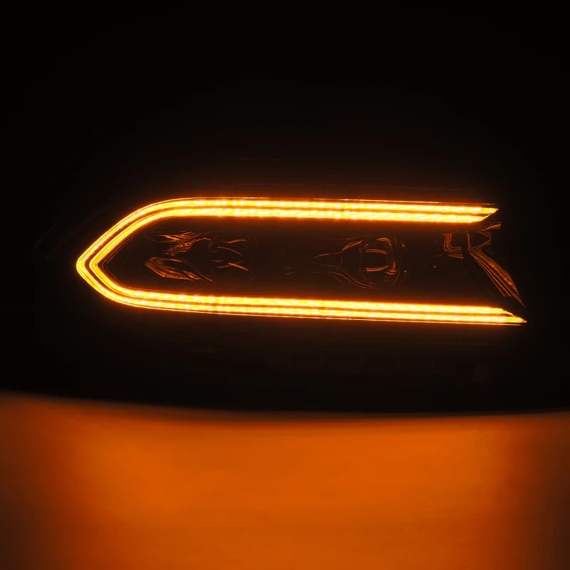 AlphaRex 15-23 Dodge Charger LUXX LED Proj Headlights Alpha-Black w/Actv Light & Seq.Sig / SB DRL - Image 5