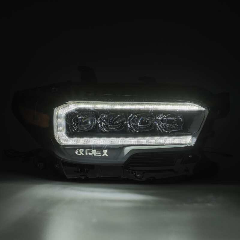 AlphaRex 16-20 Toyota Tacoma NOVA LED Projector Headlights Plank Style Black w/Activation Light - Image 3