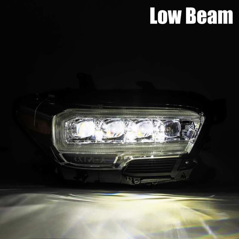 AlphaRex 16-20 Toyota Tacoma NOVA LED Projector Headlights Plank Style Black w/Activation Light - Image 8