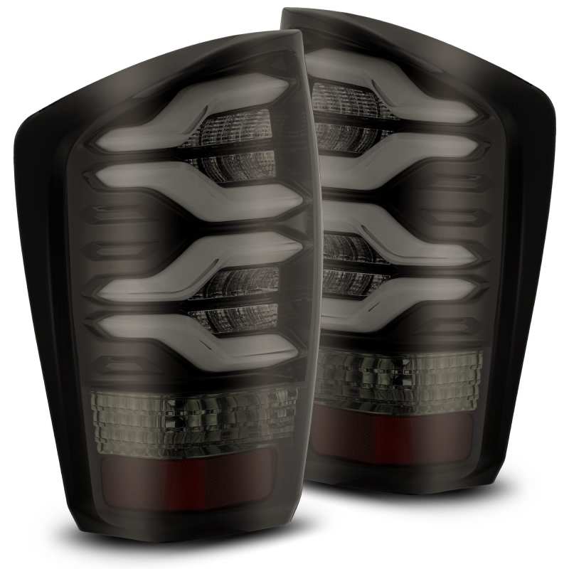 AlphaRex 16-20 Toyota Tacoma PRO-Series LED Tail Lights Jet Black - Image 3
