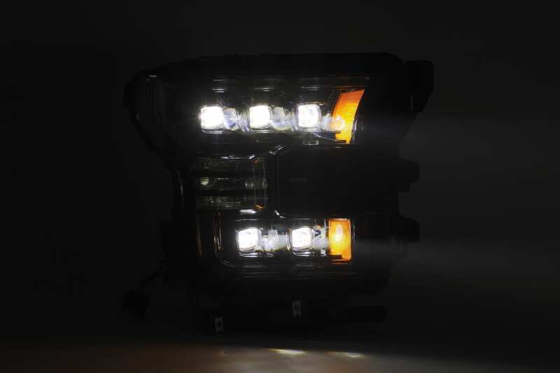 AlphaRex 17-20 Ford Raptor NOVA LED Proj Headlights Plank Style Alpha Black w/Activ Light/Seq Signal - Image 7