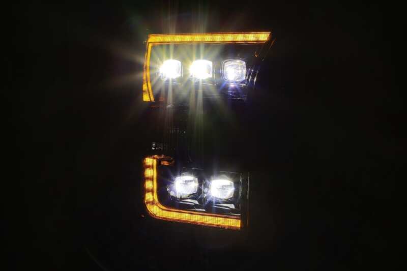 AlphaRex 17-20 Ford Raptor NOVA LED Proj Headlights Plank Style Alpha Black w/Activ Light/Seq Signal - Image 8