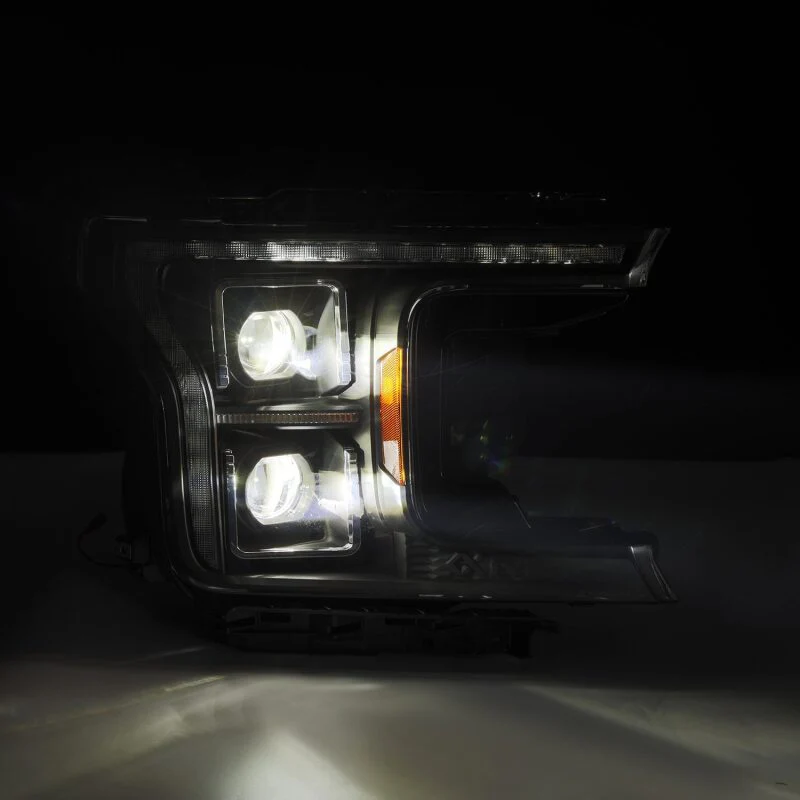 AlphaRex 18-20 Ford F-150 (Req. Conv F150 w/LED) LUXX LED Proj HL Alpha-Blk w/Actv Lt Seq Sig SB DRL - Image 2