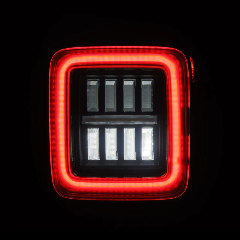 AlphaRex 18-23 Jeep Wrangler JL NOVA Prismatic LED Taillights Alpha-Black - Image 6