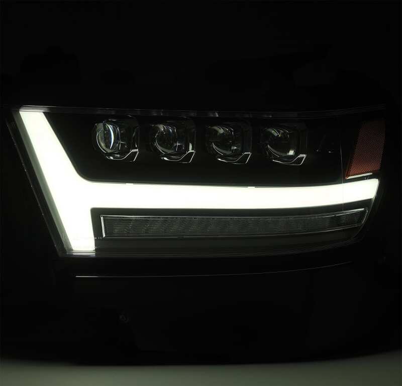 AlphaRex 19-20 Ram 1500HD NOVA LED Proj Headlights Plank Style Gloss Blk w/Activ Lght/Seq Signal/DRL - Image 4
