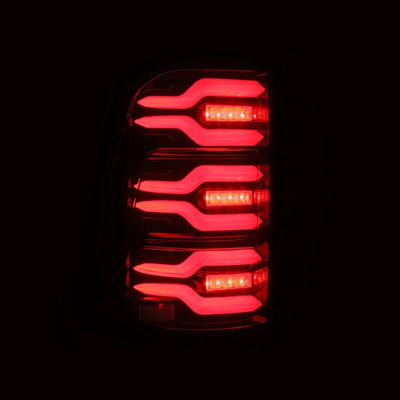 AlphaRex 19-21 Dodge Ram 1500 Luxx-Series LED Tail Lights Black/Red w/Activ Light/Seq Signal - Image 6