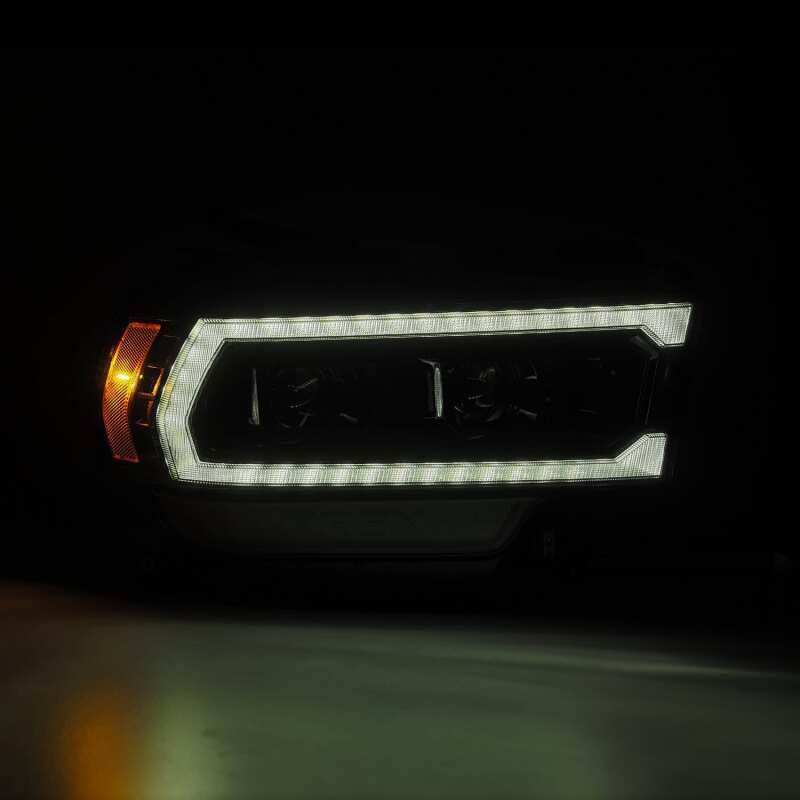 AlphaRex 19-21 Ram 2500 LUXX LED Proj Headlights Plank Style Alpha Blk w/Activ Light/Seq Signal/DRL - Image 8