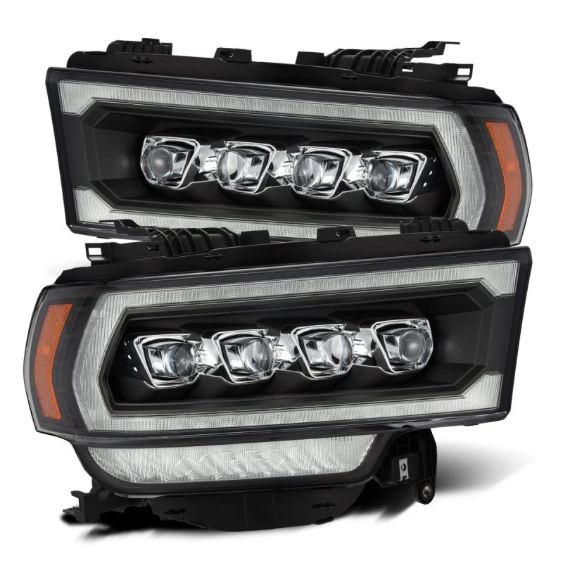 AlphaRex 19-21 Ram 2500 NOVA LED Proj Headlights Plank Style Black w/Activ Light/Seq Signal/DRL - Image 3