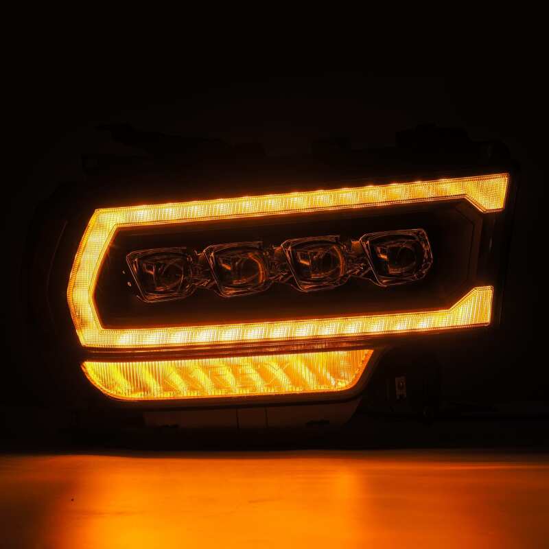 AlphaRex 19-21 Ram 2500 NOVA LED Proj Headlights Plank Style Black w/Activ Light/Seq Signal/DRL - Image 4