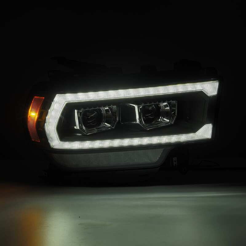 AlphaRex 19-21 Ram 2500 PRO-Series Projector Headlights Plank Style Black w/Activation Light - Image 2