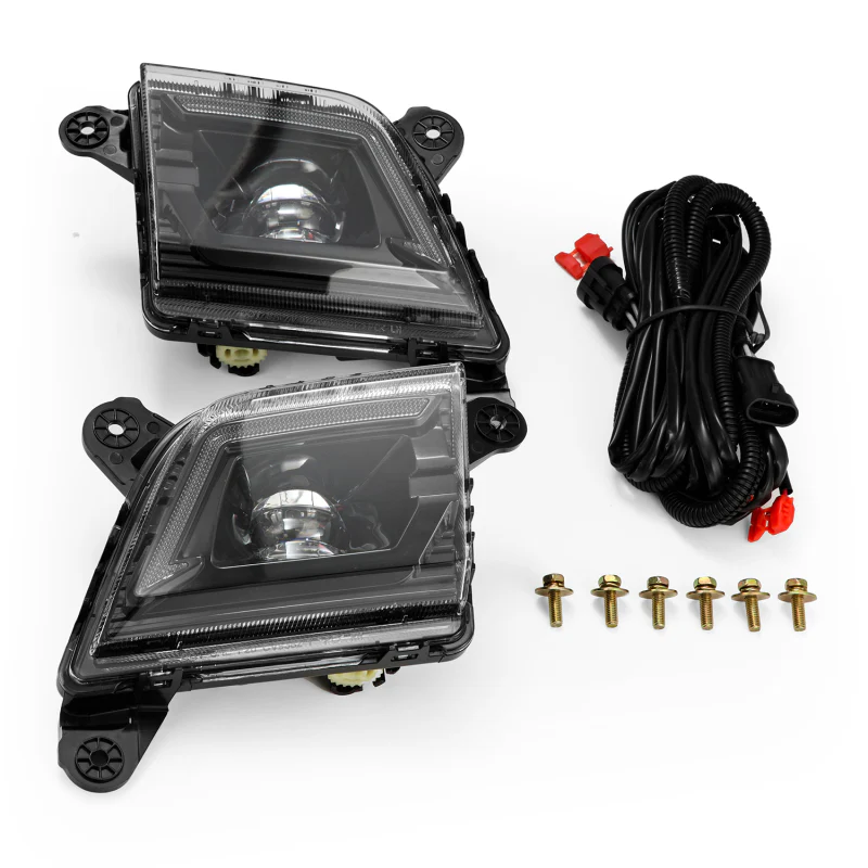 AlphaRex 19-23 Chevrolet Silverado 2500/3500HD DoubleTap Dual Color LED Projector Fog Lights - Image 15