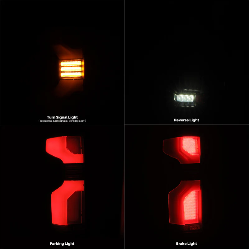 AlphaRex 19-24 Chevy Silverado 1500 / 20-24 2500HD/3500HD LUXX-Series LED Tail Lights Red - Image 8