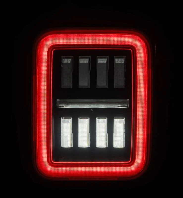 AlphaRex 19-24 Jeep Gladiator JT Nova-Series Prismatic LED Tail Lights - Alpha-Black - Image 5