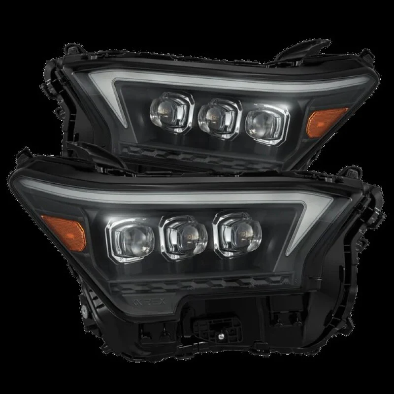 AlphaRex 2023+ Toyota Tacoma NOVA-Series LED Proj Headlights Black w/Actv Light & Seq. Sig + DRL - Image 2