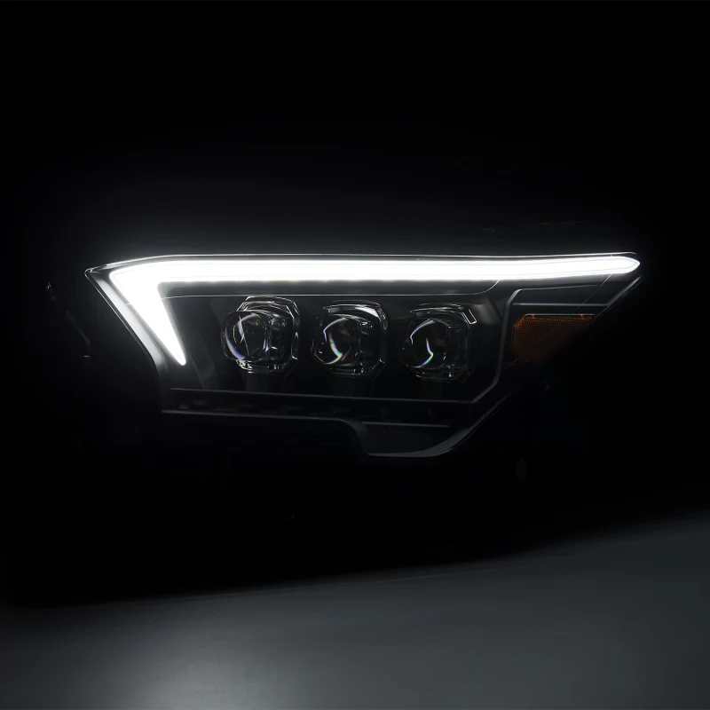 AlphaRex 2023+ Toyota Tacoma NOVA-Series LED Proj Headlights Black w/Actv Light & Seq. Sig + DRL - Image 4