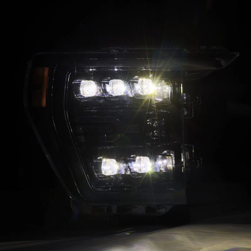 AlphaRex 21-22 Ford F-150 NOVA LED Proj Headlights Plank Style Alpha Blk w/Activ Light/Seq Signal - Image 6