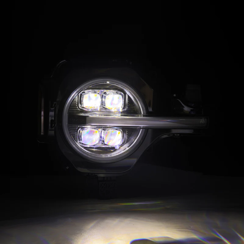 AlphaRex 21-23 Ford Bronco NOVA LED Projector Headlights Black - Image 4