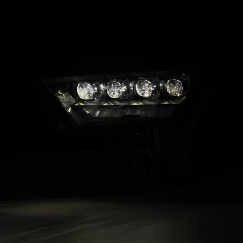 AlphaRex 22-23 Toyota Tundra NOVA-Series Headlights Black w/Amber DRL - Req 810029 OR 810030 - Image 2