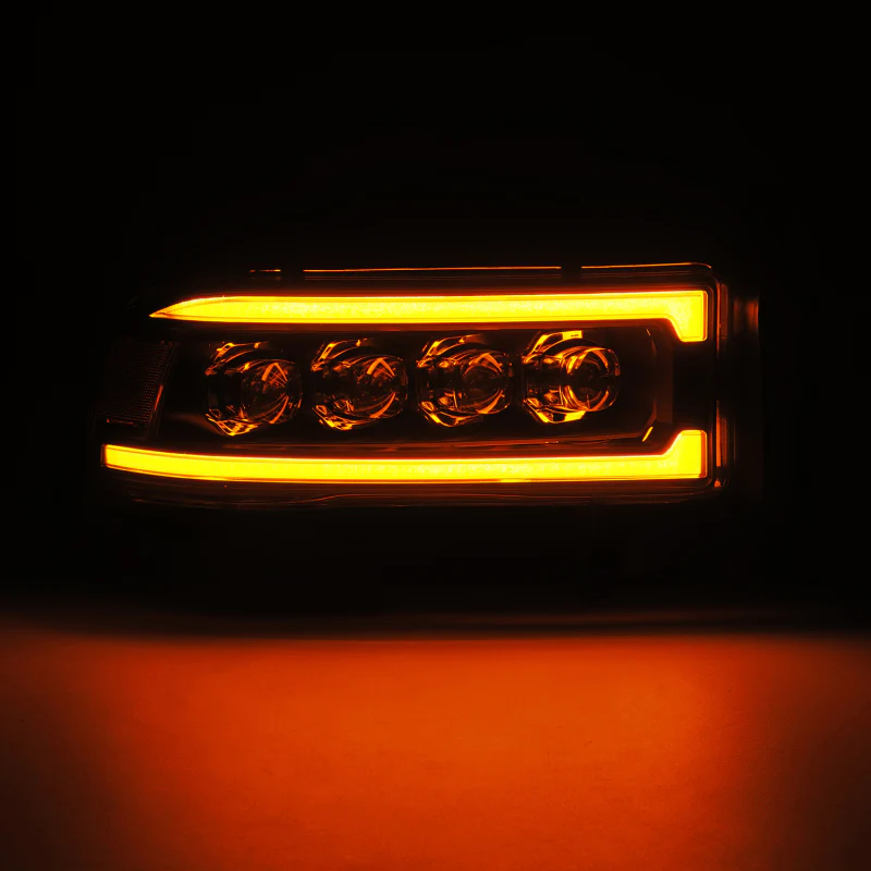 AlphaRex 94-01 RAM 1500 NOVA LED Proj Headlights Blk w/Activ Light/Seq Signal/SB DRL - Image 3
