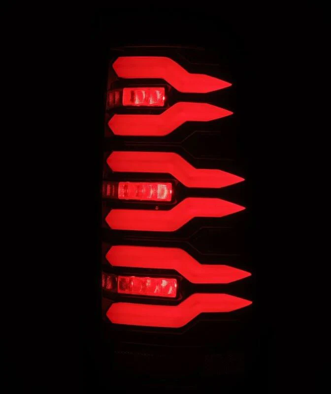 AlphaRex 99-06 Chevrolet Silverado/99-06 GMC Sierra LUXX-Series LED Tail Lights - Black/Red - Image 4