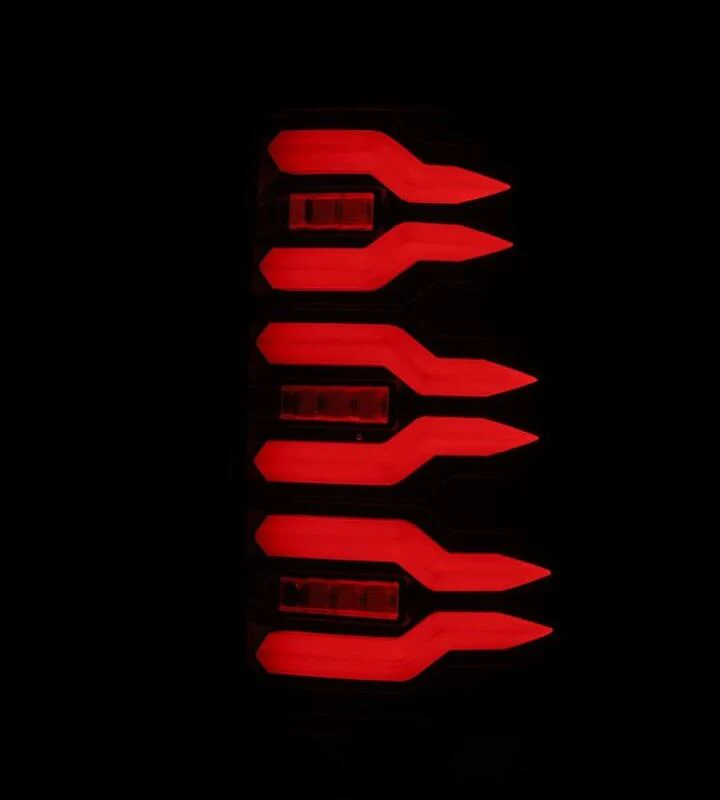 AlphaRex 99-06 Chevrolet Silverado/99-06 GMC Sierra LUXX-Series LED Tail Lights - Black/Red - Image 5