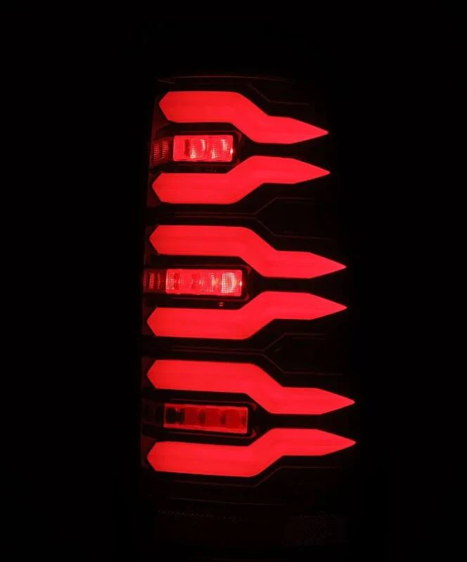 AlphaRex 99-06 Chevrolet Silverado/99-06 GMC Sierra LUXX-Series LED Tail Lights - Black/Red - Image 8