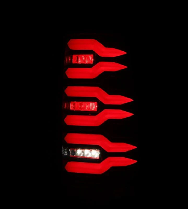 AlphaRex 99-06 Chevrolet Silverado/99-06 GMC Sierra LUXX-Series LED Tail Lights - Black/Red - Image 9
