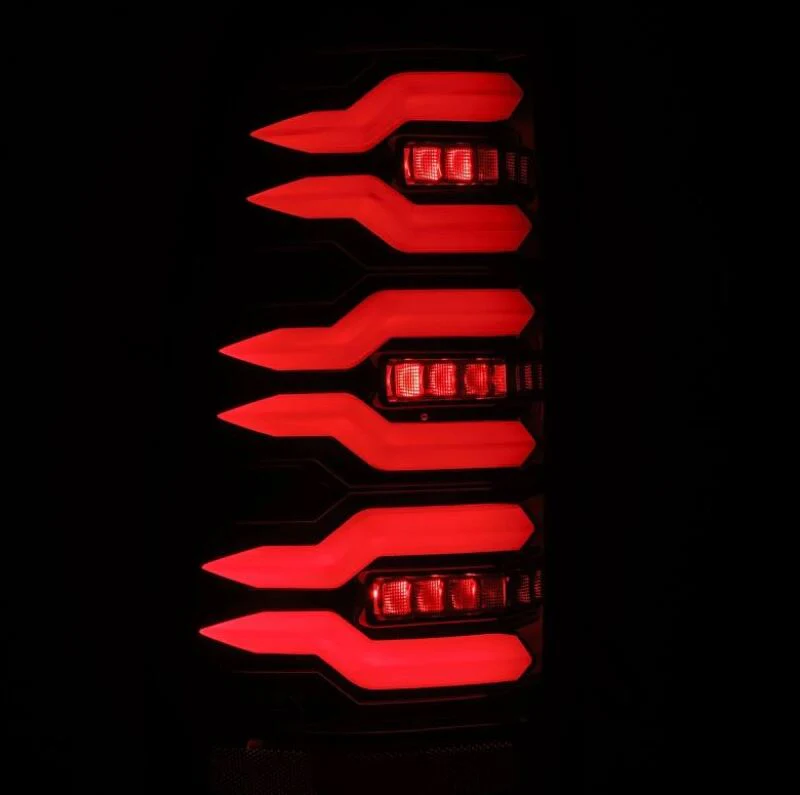 AlphaRex 99-06 Chevrolet Silverado Sierra LUXX-Series LED Tail Lights Alpha-Black - Image 2