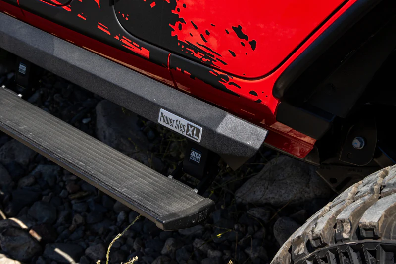 AMP Research 18-24 Jeep Wrangler JL 2DR PowerStep XL - Black (Incl OEM Style Illumination) - Image 4