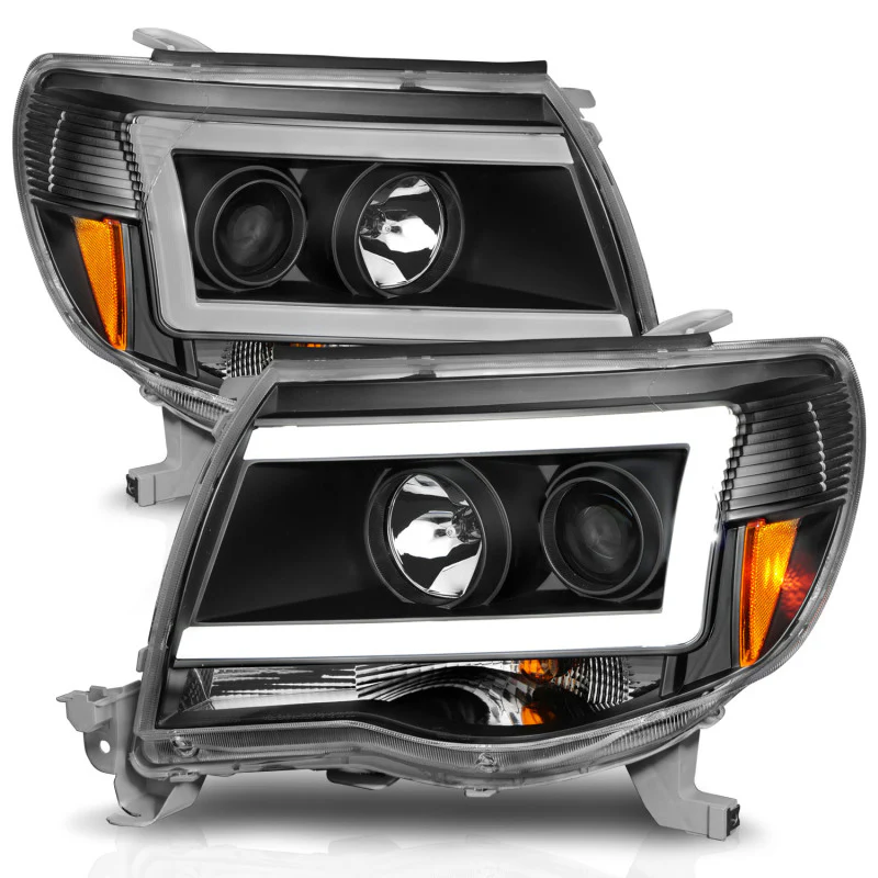 ANZO 05-09 Toyota Tacoma Projector Light Bar Style Headlights w/ C Light Bar - Image 8