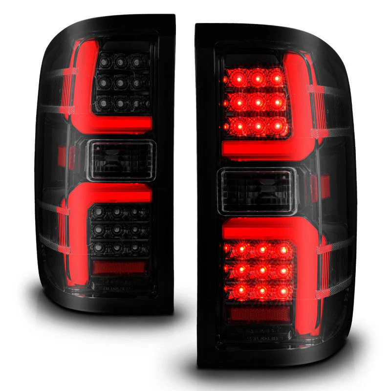ANZO 15-19 Chevrolet Silverado 2500 HD/3500 HD LED Taillight w/ Sequential Black Housing/Smoke Lens - Image 3