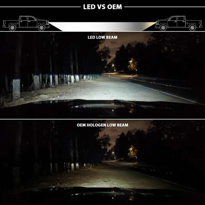 ANZO 15-20 Chevy Tahoe/Suburban LED Light Bar Style Headlights Black w/Sequential w/DRL w/Amber - Image 9