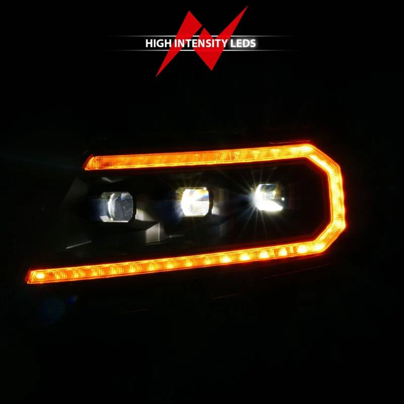 ANZO 15-22 Chevy Colorado Full LED Headlights w/ Initiation (Amber DRL) - Black - Image 9