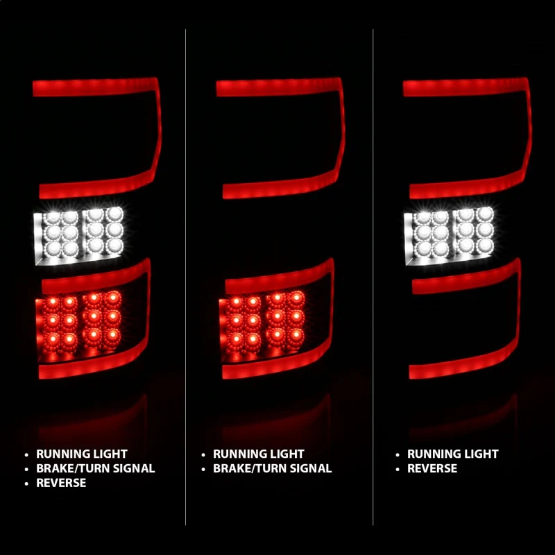 ANZO 18-19 Ford F-150 LED Taillights Black - Image 10