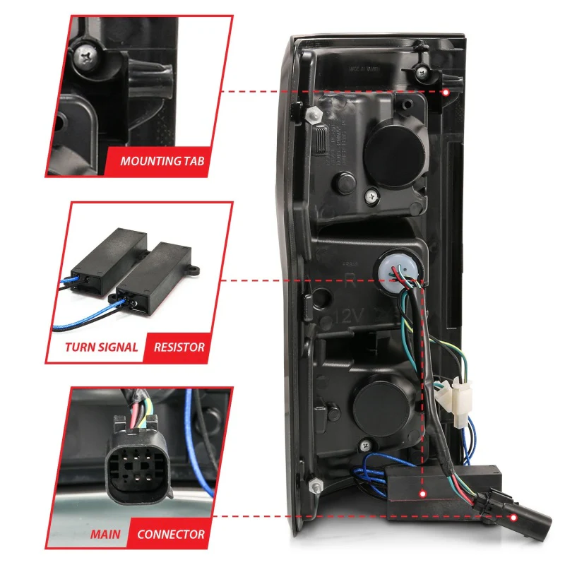 ANZO 18-19 Ford F-150 LED Taillights Black - Image 12