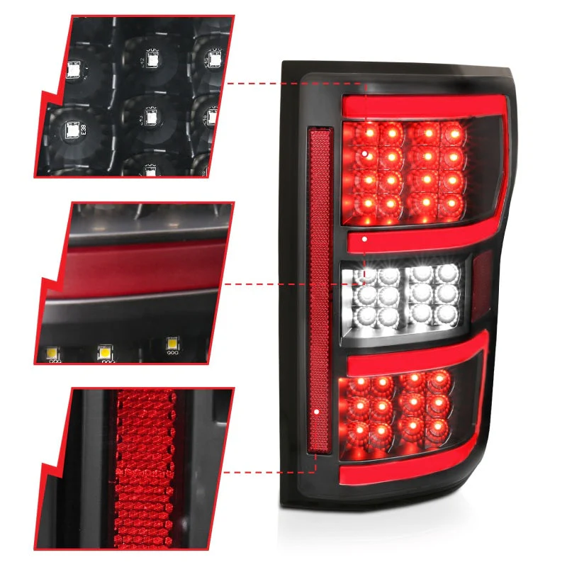 ANZO 18-19 Ford F-150 LED Taillights Black - Image 8
