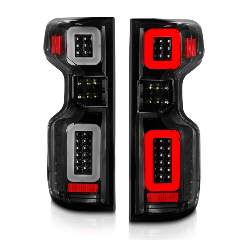 ANZO 19-21 Chevy Silverado Full LED Taillights Black Housing Clear Lens G2 (w/C light Bars) - Image 13
