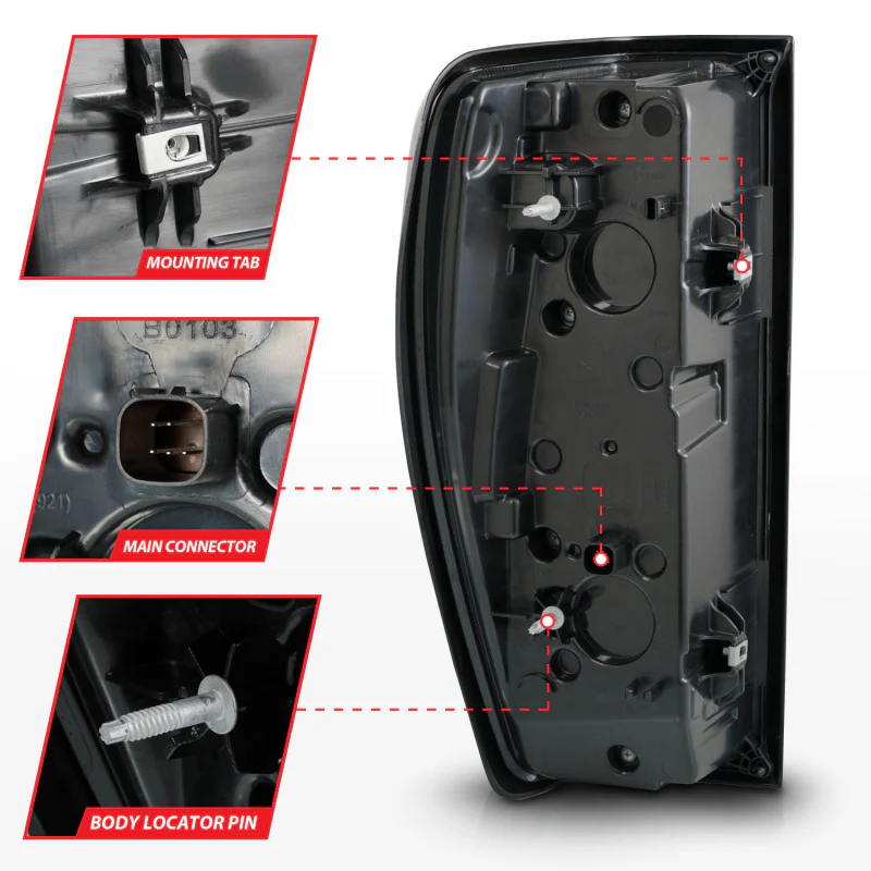 ANZO 19-23 GMC Sierra 1500/2500HD/3500HD Smoke Black Replacement Full LED Bar Tail Light - Image 7