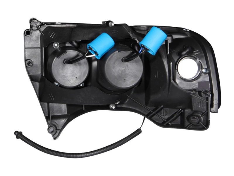 ANZO 1994-2001 Dodge Ram Projector Headlights w/ Halo Black - Image 7