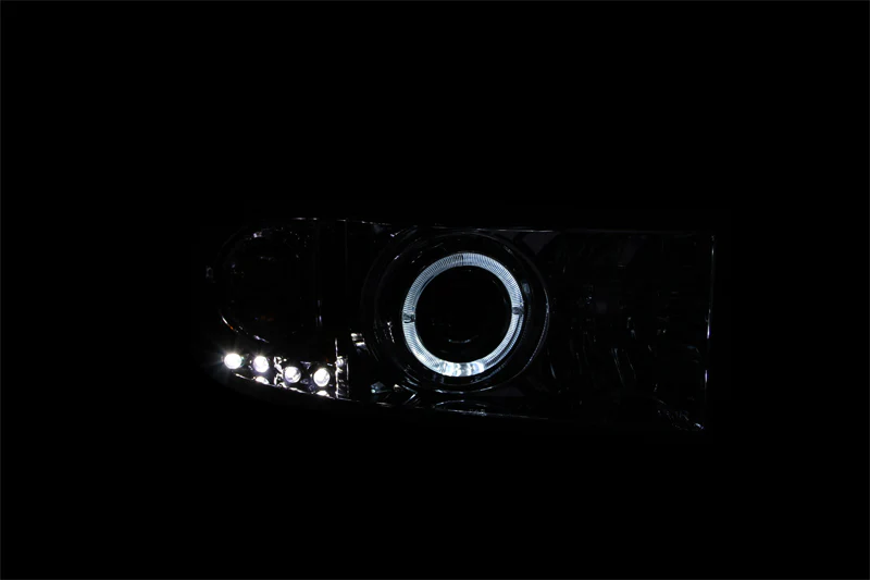 ANZO 1994-2001 Dodge Ram Projector Headlights w/ Halo Chrome - Image 7