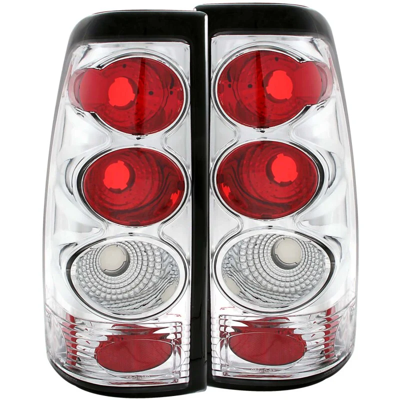 ANZO 1999-2002 Chevrolet Silverado 1500 Taillights Chrome - Image 2