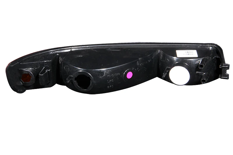 ANZO 1999-2006 GMC Sierra 1500 Euro Parking Lights Black w/ Amber Reflector - Image 3