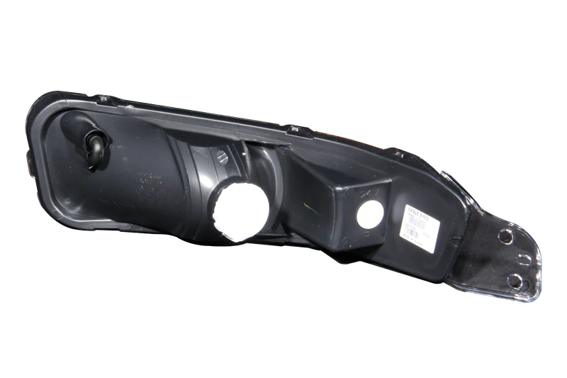 ANZO 2005-2009 Ford Mustang Euro Parking Lights Black w/ Amber Reflector - Image 3