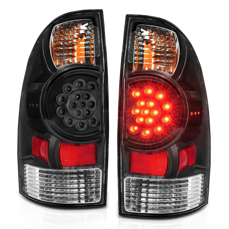 ANZO 2005-2015 Toyota Tacoma LED Taillights Black - Image 11