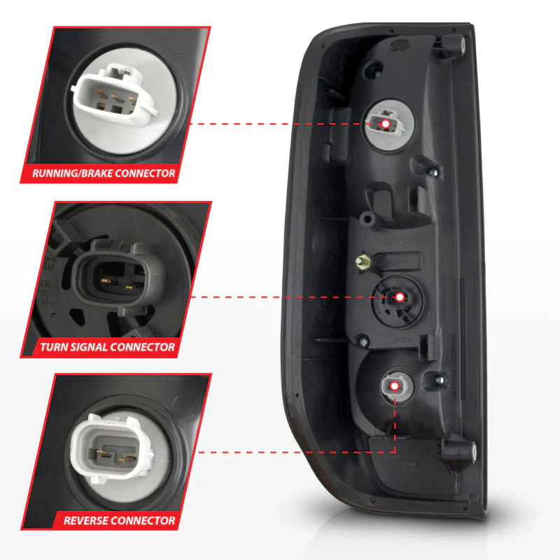 ANZO 2005-2021 Nissan Frontier LED Taillights Black Housing/Smoke Lens - Image 4