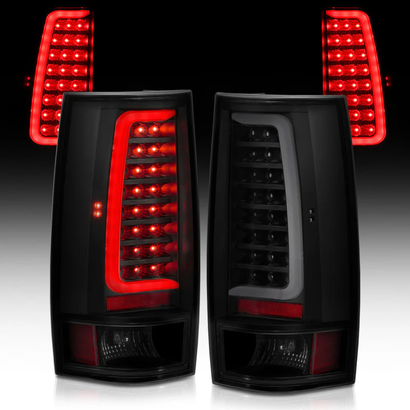 ANZO 2007-2014 Chevy Tahoe LED Taillight Plank Style Black w/Smoke Lens - Image 10
